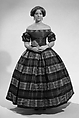 Evening dress, silk, cotton, American